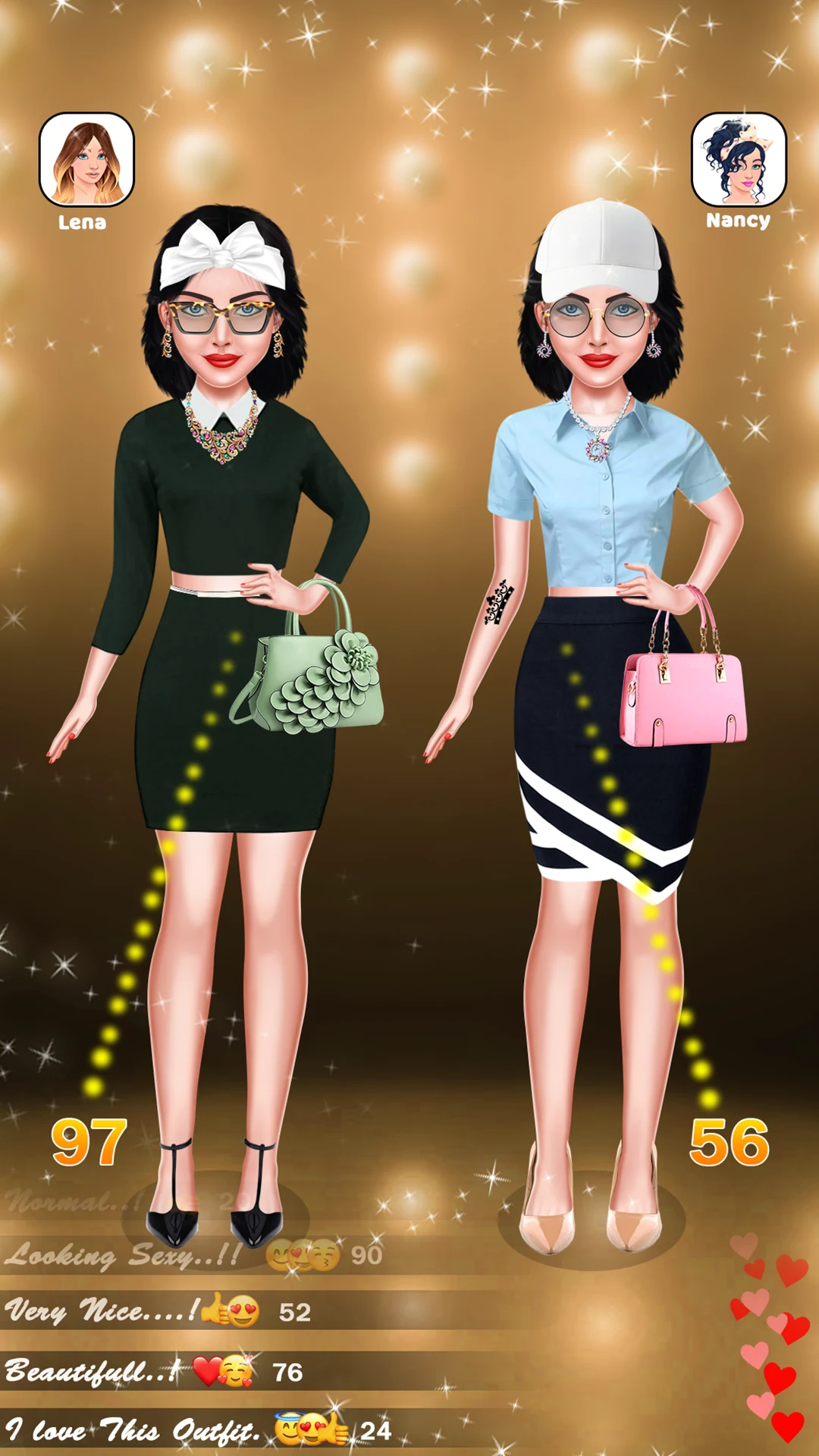 Fashion idol makeup dressup screenshot